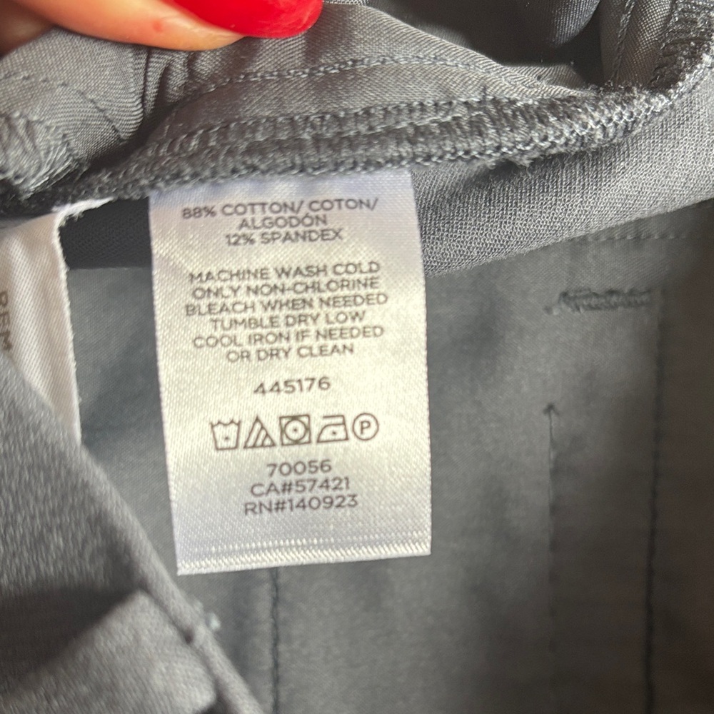 LOFT Marisa Slate Gray Tailored Straight-Leg Pants - Picture 8 of 14